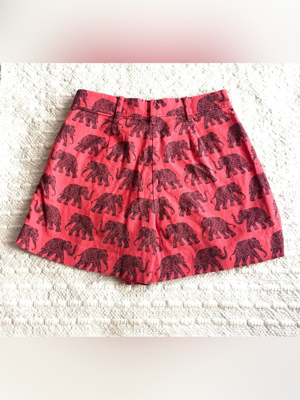 J. Crew high waist shorts with elephant print sz 2 - Picture 3 of 7